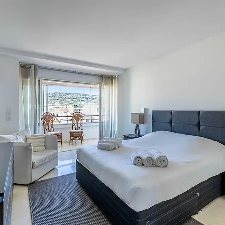 Flat With Terrace Sea View 4p 2br - Croisette Mondrian